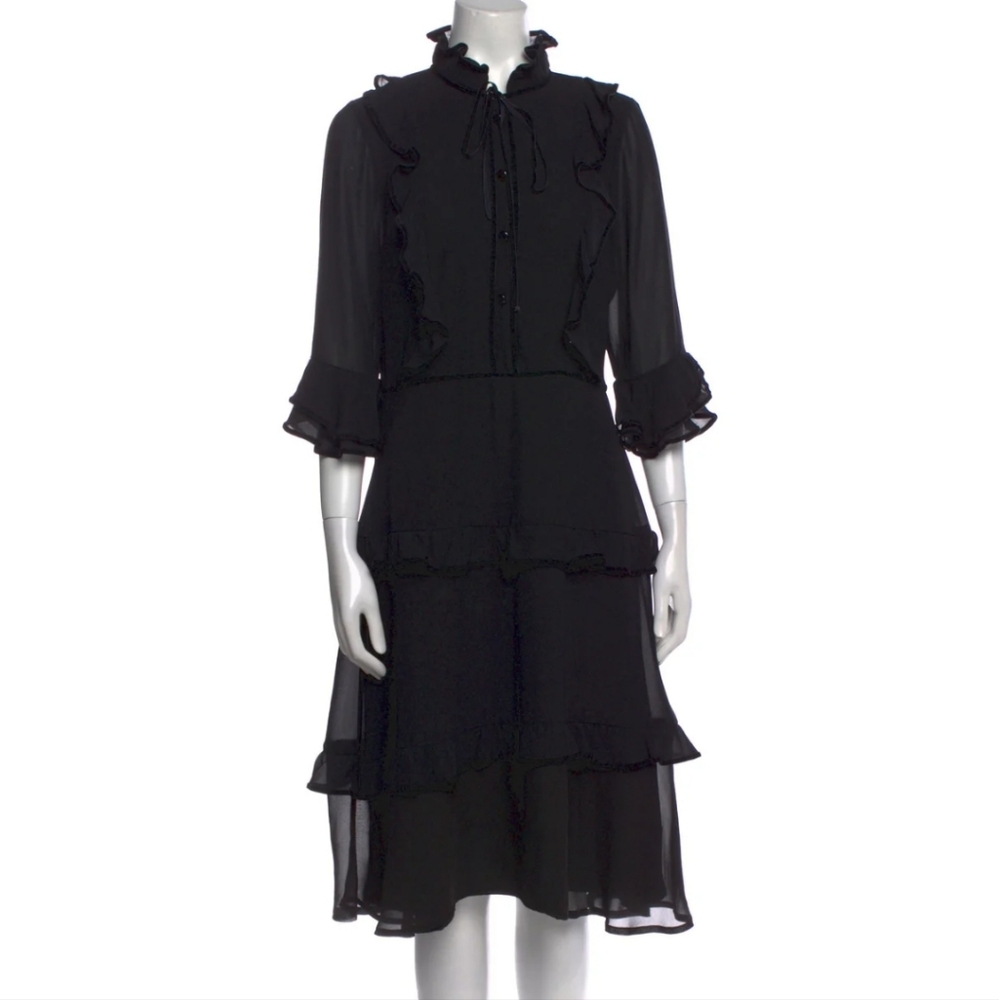 MIKAEL AGHAL Layered ruffled dress